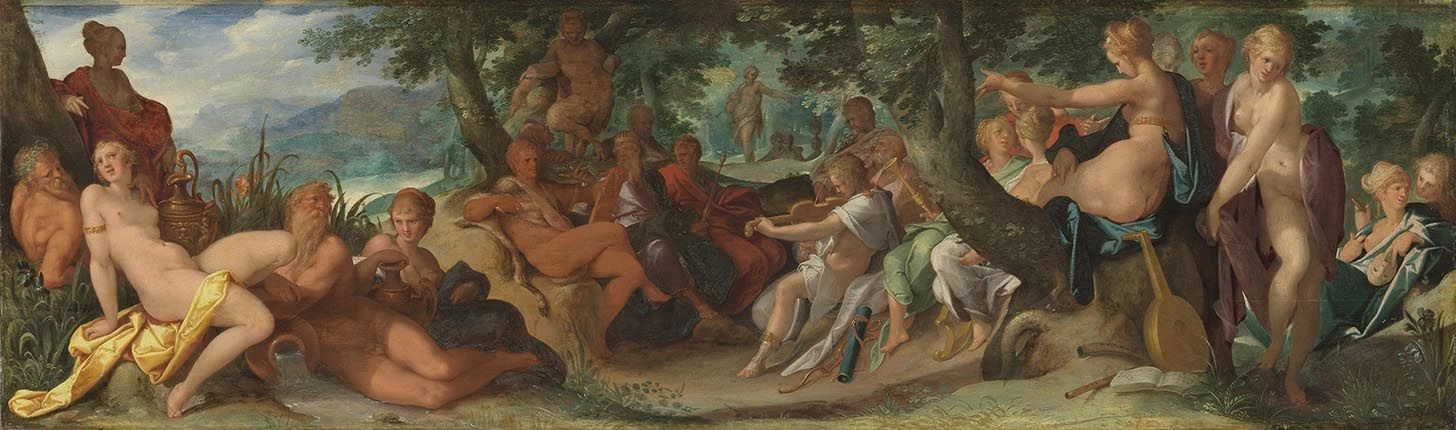 Bartholomeus Spranger - Gara tra Apollo e Pan, Bavarian State Painting Collections